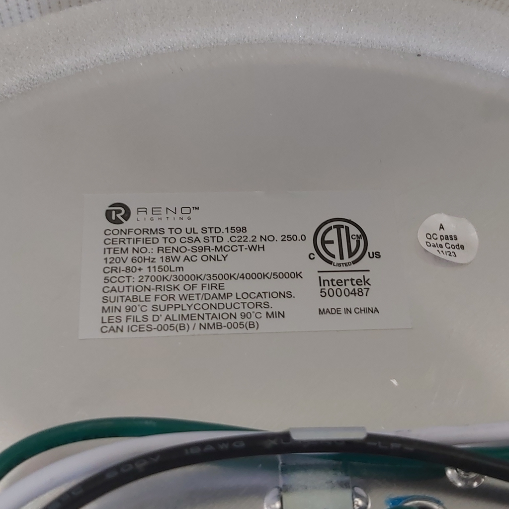 RENO-S9R-MCCT-WH 18W
