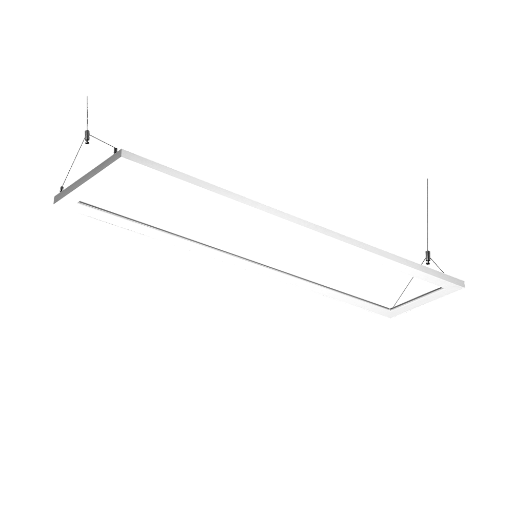 Intérieur / Suspensions avec optiques translucides / Luminaire rectangulaire bidirectionnel