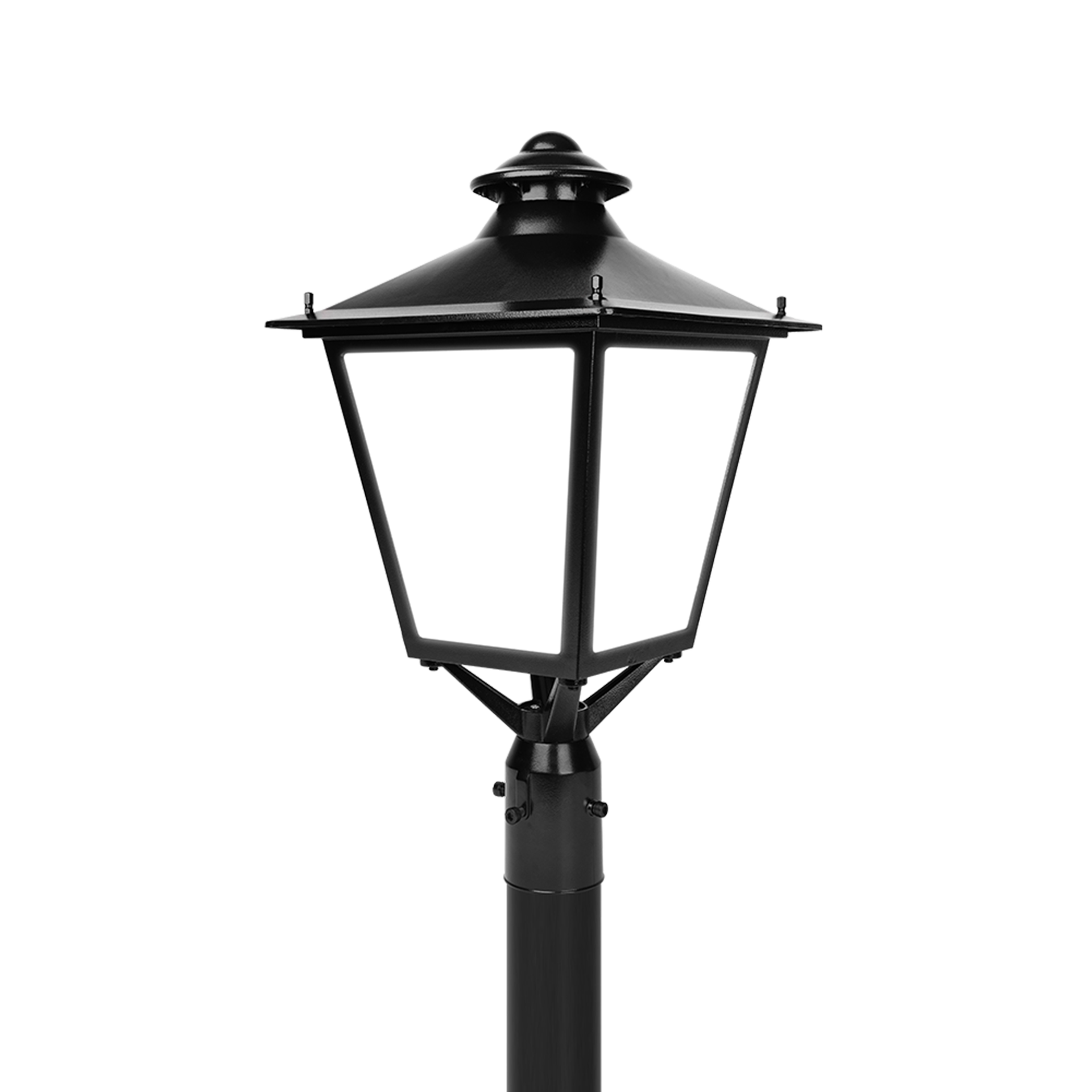 Extérieur / Luminaires en bout de fût / Tête de candélabre-lanterne architectural