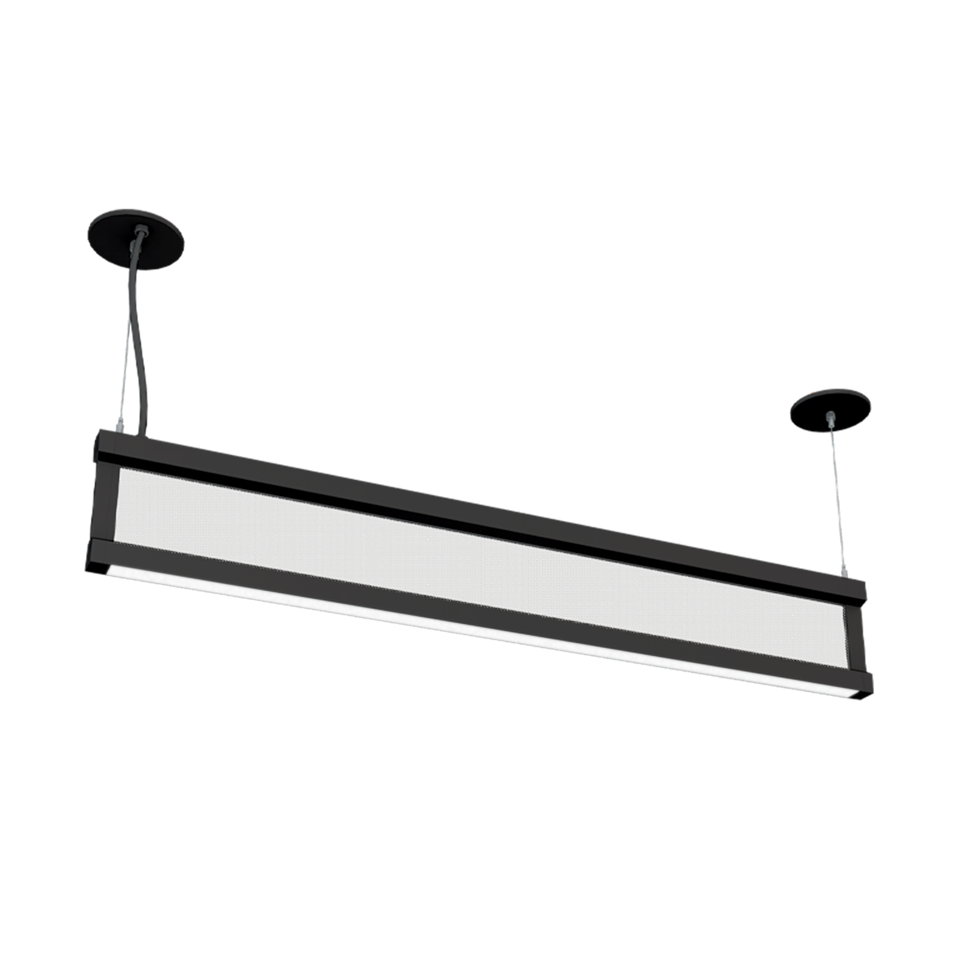 Indoor Fixtures / Pendants With Translucent Optics / Tri-illumination Vertical Pendant