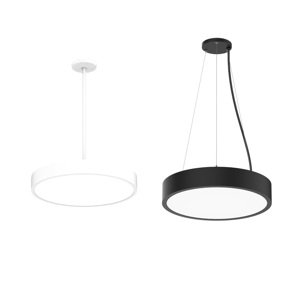 Intérieur / Luminaire haute baie architectural rond