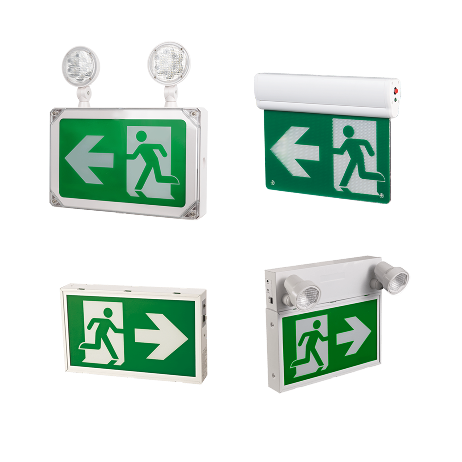 Indoor Fixtures / Emergency Lighting / Running Man Exit Signs